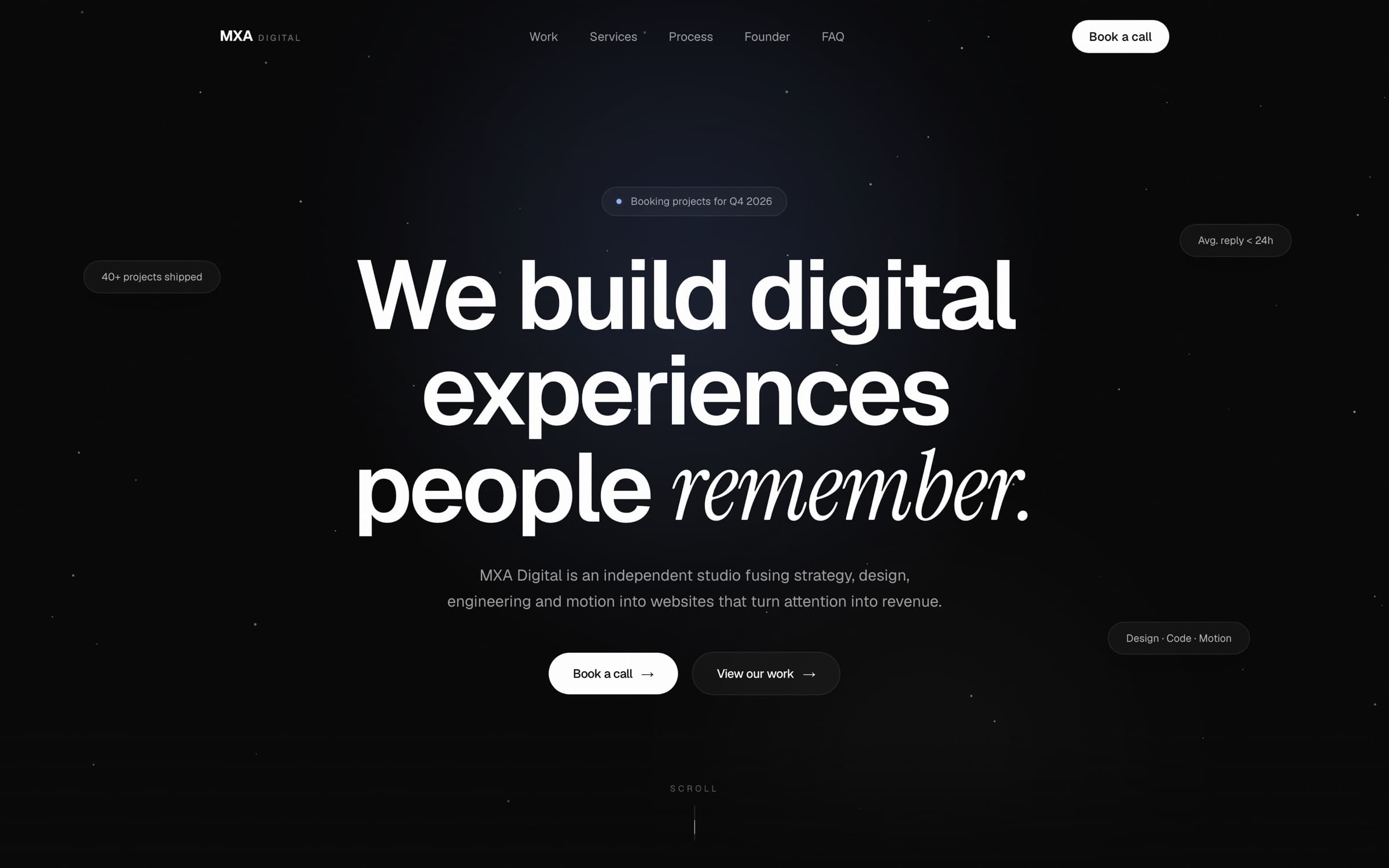 MXA Digital — Independent Studio